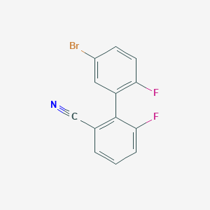 molecular formula C13H6BrF2N B1599789 5'-Bromo-2',6-difluorobiphenyl-2-carbonitrile CAS No. 425379-21-1