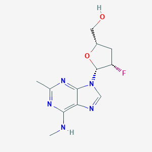 molecular formula C12H16FN5O2 B159979 2'-F-2,N6-dimethyl-ddA CAS No. 132722-92-0
