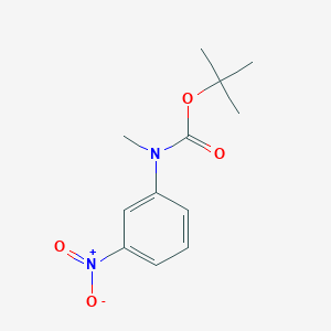 molecular formula C12H16N2O4 B1599793 Tert-butyl methyl(3-nitrophenyl)carbamate CAS No. 528882-15-7