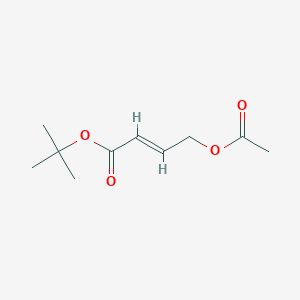 molecular formula C10H16O4 B1599795 (E)-tert-butyl 4-acetoxybut-2-enoate CAS No. 902154-51-2