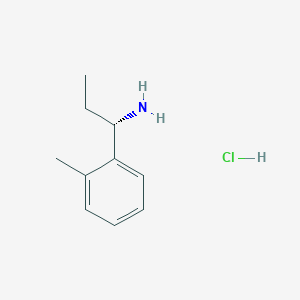 molecular formula C10H16ClN B1599797 (S)-1-(o-Tolyl)propan-1-amine hydrochloride CAS No. 874015-38-0