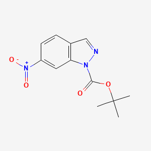 molecular formula C12H13N3O4 B1599800 tert-Butyl 6-nitro-1H-indazole-1-carboxylate CAS No. 219503-74-9