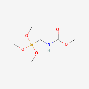 molecular formula C6H15NO5Si B1599801 Methyl N-(trimethoxysilylmethyl)carbamate CAS No. 23432-64-6