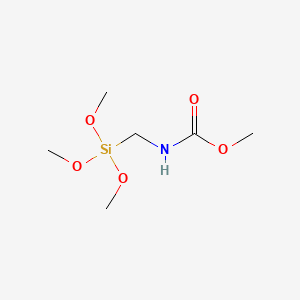 B1599801 Carbamic acid, [(trimethoxysilyl)methyl]-, methyl ester CAS No. 23432-64-6