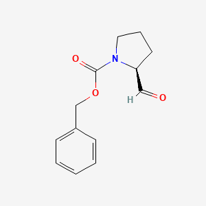 molecular formula C13H15NO3 B1599807 (S)-2-Formyl-pyrrolidine-1-carboxylic acid benzyl ester CAS No. 71461-30-8