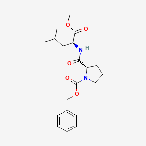 molecular formula C20H28N2O5 B1599816 (S)-Benzyl 2-(((S)-1-methoxy-4-methyl-1-oxopentan-2-yl)carbamoyl)pyrrolidine-1-carboxylate CAS No. 2873-37-2