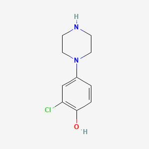 molecular formula C10H13ClN2O B1599831 2-Chloro-4-piperazin-1-ylphenol CAS No. 85474-76-6