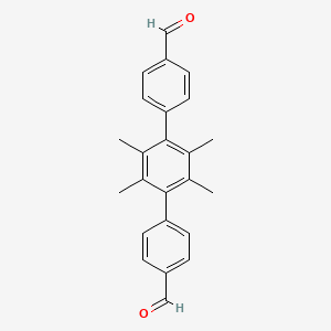 molecular formula C24H22O2 B1599852 2',3',5',6'-Tetramethyl-[1,1':4',1''-terphenyl]-4,4''-dicarbaldehyde CAS No. 850559-54-5