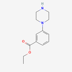 molecular formula C13H18N2O2 B1599856 Ethyl 3-(piperazin-1-yl)benzoate CAS No. 202262-40-6