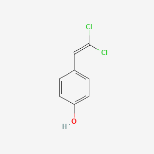 molecular formula C8H6Cl2O B1599865 Phenol, 4-(2,2-dichloroethenyl)- CAS No. 83671-20-9