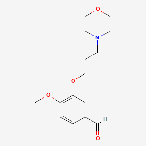 molecular formula C15H21NO4 B1599880 4-Methoxy-3-[3-(4-morpholinyl)propoxy]benzaldehyde CAS No. 861453-11-4