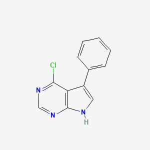 molecular formula C12H8ClN3 B1599887 4-氯-5-苯基-7H-吡咯并[2,3-d]嘧啶 CAS No. 208459-81-8