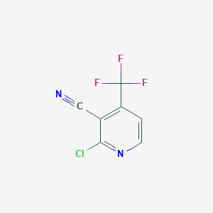 molecular formula C7H2ClF3N2 B1599888 2-Chloro-4-(trifluoromethyl)nicotinonitrile CAS No. 896447-72-6
