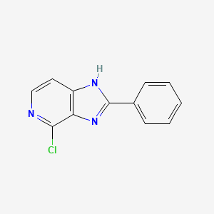 molecular formula C12H8ClN3 B1599900 4-chloro-2-phenyl-1H-imidazo[4,5-c]pyridine CAS No. 75007-96-4