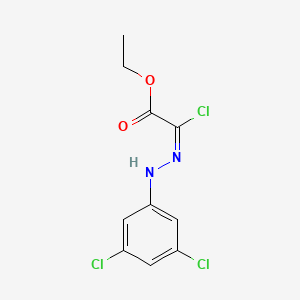 molecular formula C10H9Cl3N2O2 B1599901 Ethyl 2-chloro-2-[2-(3,5-dichlorophenyl)hydrazono]acetate CAS No. 96722-61-1