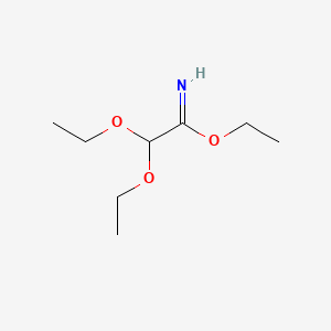 molecular formula C8H17NO3 B1599902 乙基 2,2-二乙氧基乙酰亚胺 CAS No. 71648-28-7