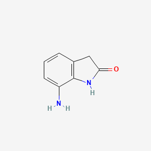 molecular formula C8H8N2O B1599909 7-氨基吲哚啉-2-酮 CAS No. 25369-32-8