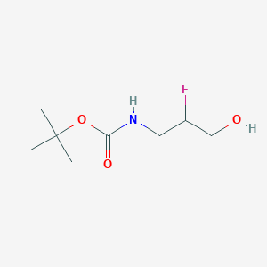 molecular formula C8H16FNO3 B1599911 tert-Butyl 2-fluoro-3-hydroxypropylcarbamate CAS No. 648900-68-9