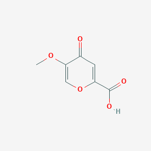 molecular formula C7H6O5 B1599917 5-甲氧基-4-氧代-4H-吡喃-2-羧酸 CAS No. 1199-60-6