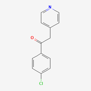 molecular formula C13H10ClNO B1599928 1-(4-Chloro-phenyl)-2-pyridin-4-YL-ethanone CAS No. 58158-45-5