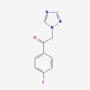 molecular formula C10H8FN3O B1599929 1-(4-Fluorophenyl)-2-(1H-1,2,4-triazole-1-yl)ethanone CAS No. 58905-21-8