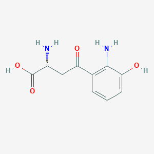 molecular formula C10H12N2O4 B1599932 (R)-2-Amino-4-(2-amino-3-hydroxyphenyl)-4-oxobutanoic acid CAS No. 4043-91-8