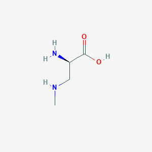 molecular formula C4H10N2O2 B1599935 3-(N-Methylamino)-D-alanine CAS No. 20790-78-7