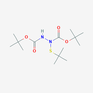 molecular formula C14H28N2O4S B1599938 Di-tert-butyl 1-(tert-butylthio)-1,2-hydrazinedicarboxylate CAS No. 84592-35-8