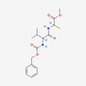molecular formula C17H24N2O5 B1599939 Methyl 2-(2-{[(benzyloxy)carbonyl]amino}-3-methylbutanamido)propanoate CAS No. 4817-92-9