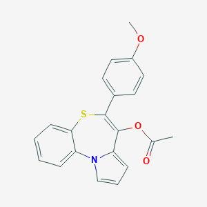 5-(4-Methoxyphenyl)pyrrolo[2,1-d][1,5]benzothiazepin-4-ol acetate