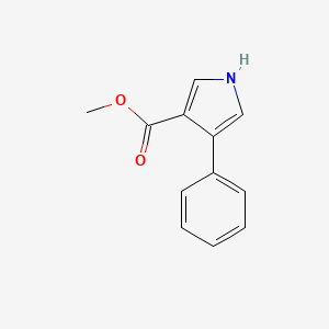 molecular formula C12H11NO2 B1599942 methyl 4-phenyl-1H-pyrrole-3-carboxylate CAS No. 40167-34-8