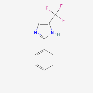 molecular formula C11H9F3N2 B1599956 2-(P-Tolyl)-4-(trifluoromethyl)-1H-imidazole CAS No. 33469-18-0