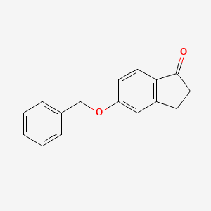 molecular formula C16H14O2 B1599964 5-(benzyloxy)-2,3-dihydro-1H-inden-1-one CAS No. 78326-88-2