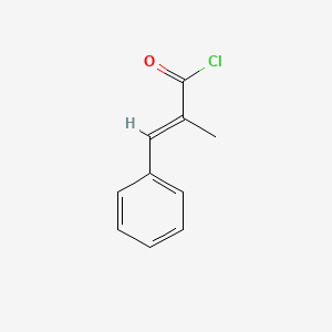 molecular formula C10H9ClO B1599969 2-Methyl-3-phenylprop-2-enoyl chloride CAS No. 35086-87-4