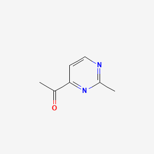 molecular formula C7H8N2O B1599970 4-Acetyl-2-methylpyrimidine CAS No. 67860-38-2