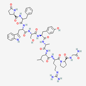 molecular formula C59H79N15O13 B1599975 LHRH, Phe(2)-Ala(6)- CAS No. 54784-44-0