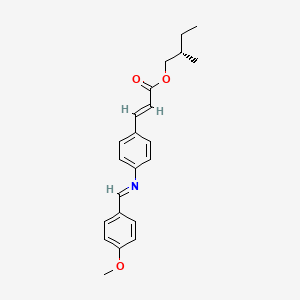 molecular formula C22H25NO3 B1599976 (+)-2-甲基丁基-4-甲氧基苄基腺嘌呤-4'-氨基氰酸酯 CAS No. 24140-30-5