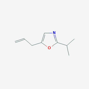 molecular formula C9H13NO B159999 5-Allyl-2-isopropyloxazole CAS No. 136386-20-4