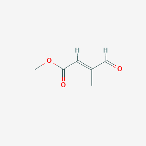 molecular formula C6H8O3 B1599993 methyl (E)-3-methyl-4-oxobut-2-enoate CAS No. 40835-18-5