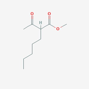 molecular formula C10H18O3 B1600008 Methyl 2-acetylheptanoate CAS No. 68776-86-3