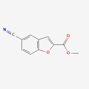 molecular formula C11H7NO3 B1600010 Methyl 5-cyanobenzofuran-2-carboxylate CAS No. 84102-77-2