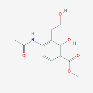 Methyl 4-acetamido-2-hydroxy-3-(2-hydroxyethyl)benzoate