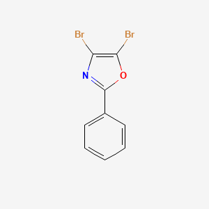 molecular formula C9H5Br2NO B1600030 Oxazole, 4,5-dibromo-2-phenyl- CAS No. 92629-12-4