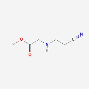 molecular formula C6H10N2O2 B1600036 甲基[(2-氰乙基)氨基]乙酸酯 CAS No. 44915-39-1