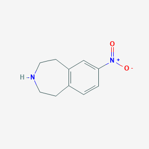 molecular formula C10H12N2O2 B1600037 7-Nitro-2,3,4,5-tetrahydro-1H-benzo[D]azepine CAS No. 34583-83-0