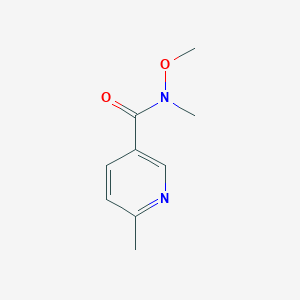 molecular formula C9H12N2O2 B1600042 N-Methoxy-N,6-dimethylnicotinamide CAS No. 221615-71-0