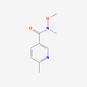 molecular formula C9H12N2O2 B1600042 N-Methoxy-6,N-dimethyl-nicotinamide CAS No. 221615-71-0