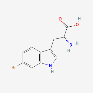 molecular formula C11H11BrN2O2 B1600044 (R)-2-氨基-3-(6-溴-1H-吲哚-3-基)丙酸 CAS No. 496930-10-0