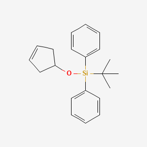 molecular formula C21H26OSi B1600045 Tert-butyl(cyclopent-3-en-1-yloxy)diphenylsilane CAS No. 182801-94-1