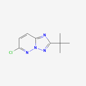 molecular formula C9H11ClN4 B1600049 2-(tert-Butyl)-6-chloro-[1,2,4]triazolo[1,5-b]pyridazine CAS No. 215530-59-9